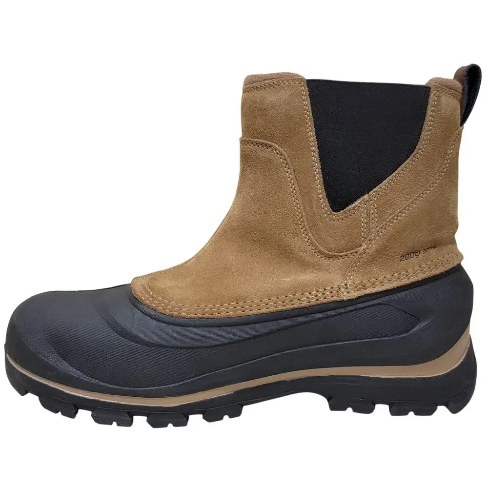 Sorel Men Buxton Pull On Waterproof Chelsea Boots Size US 10.5 Delta Brown